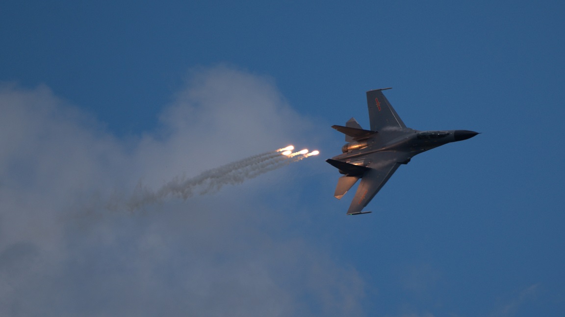 超稳定：2022空军开放日歼11战斗机