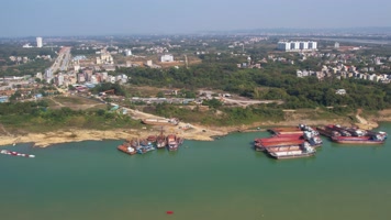 4K航拍桂平大藤峡风光一镜到底H