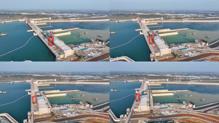 4K环绕航拍桂平大藤峡一镜到底