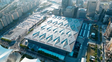【4K60帧】上海世博展览馆世博源航拍