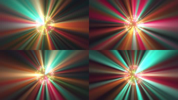 迪厅舞厅旋转的灯球