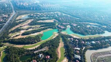 【4K60帧】上海松江高尔夫度假区航拍