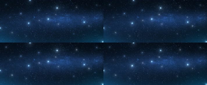 【原创】蓝色闪烁星空无缝循环