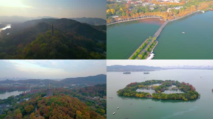 杭州西湖美景合集航拍