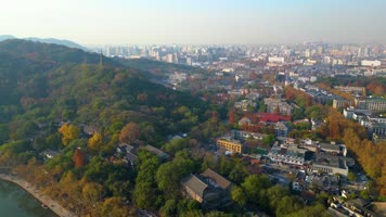 杭州西湖景区美景航拍