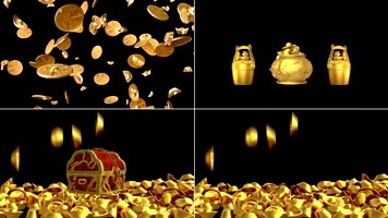 中国风财宝可叠加