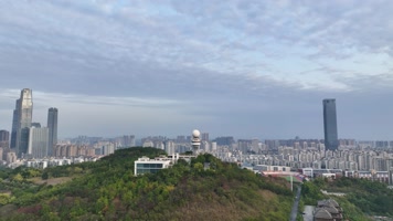 4K环绕航拍南宁气象雷达一镜到底