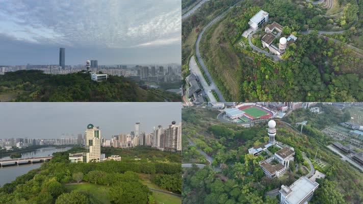 4K航拍南宁气象雷达