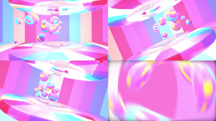 多彩的糖果舞台