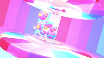 多彩的糖果舞台