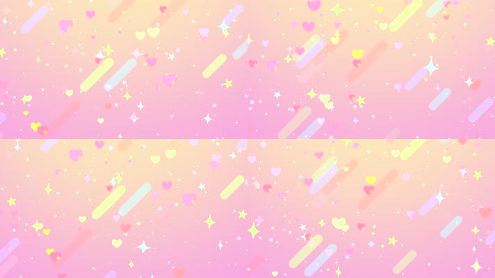 3D卡通星星爱心MG动画背景