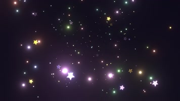 彩色卡通星光闪光穿梭背景