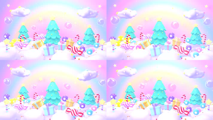 3D卡通元素背景