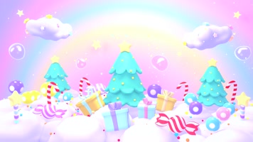 3D卡通元素背景