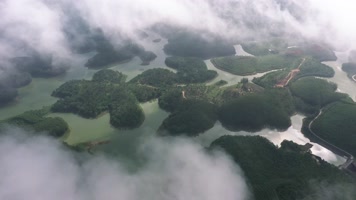 4K航拍 洪潮江水库S