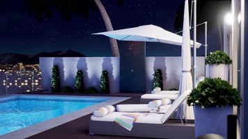 【4K】户外泳池