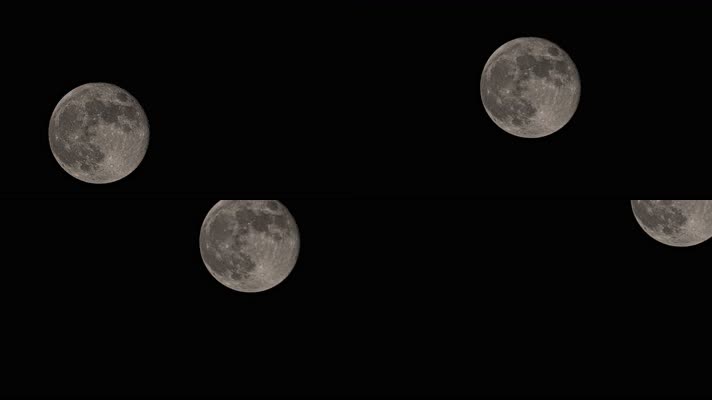 4K超清晰月球延时摄影