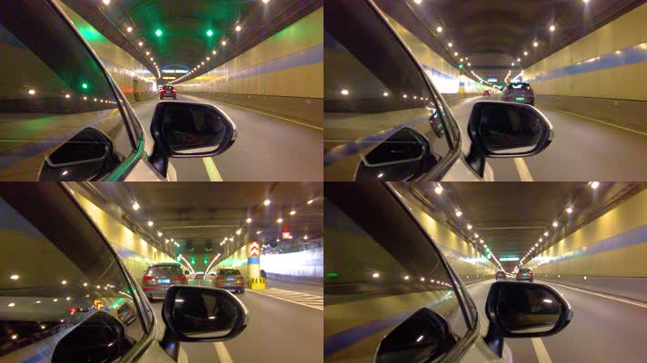 汽车在隧道里行驶视频素材40