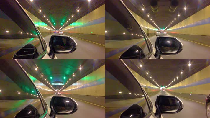 汽车在隧道里行驶视频素材90