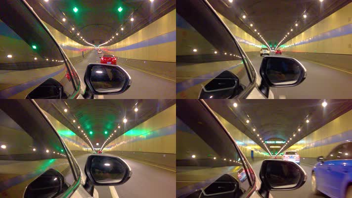 汽车在隧道里行驶视频素材40