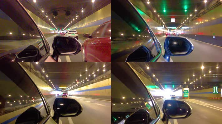 汽车在隧道里行驶视频素材94