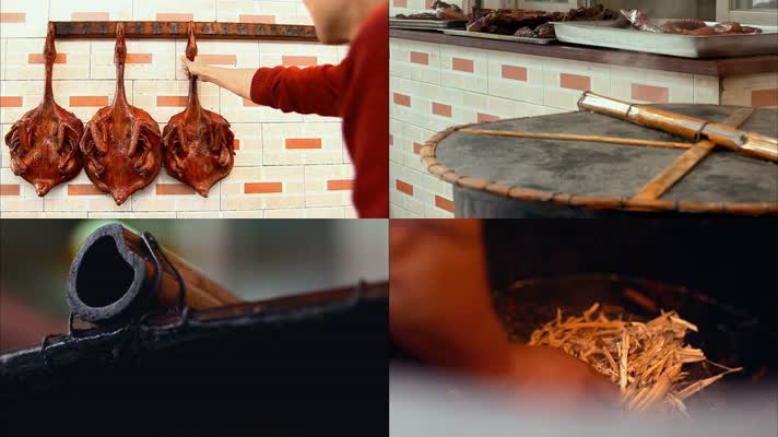 烤鸭烤鸭制作美食文化