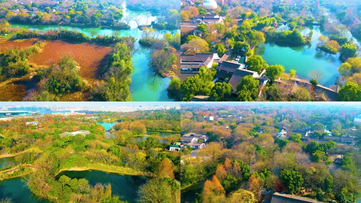 杭州西湖区西溪湿地美景风景视频素材94