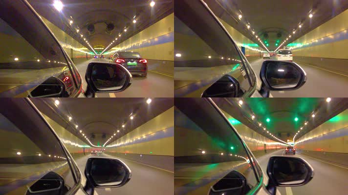 汽车在隧道里行驶视频素材49