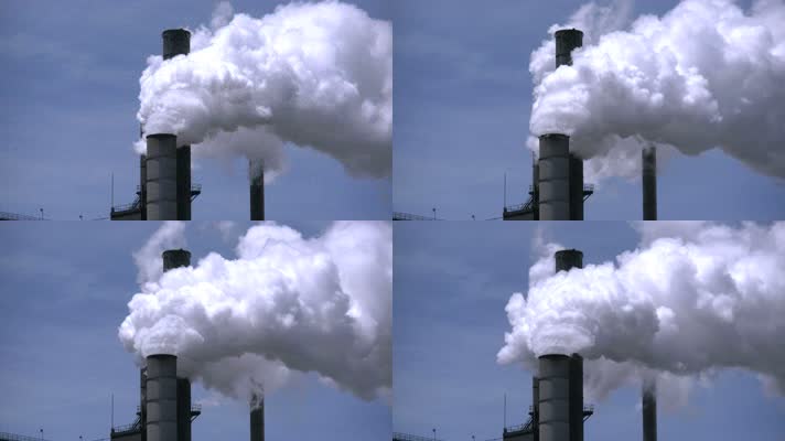 工业污染煤炭大烟囱
