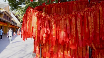 上海龙华寺寺庙烧香拜佛4K