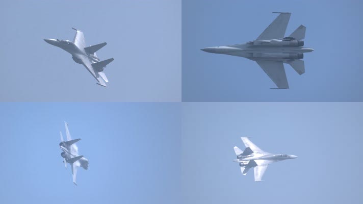 4K超稳：中国航展歼-16战斗机飞行表演