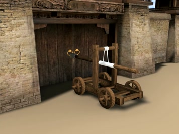  撞车破城门的动画