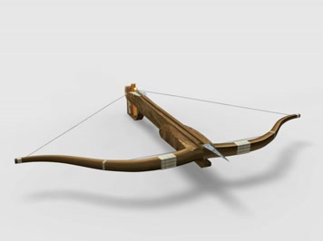 战国弩旋转三维动画