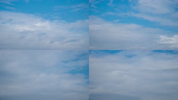 蓝天白云延时4K实拍空镜
