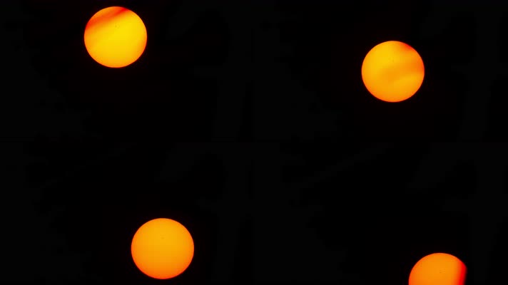 火红太阳日落延时4K实拍空镜