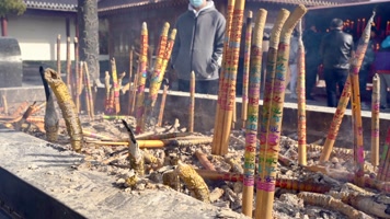 上海奉贤东海观音寺烧香拜佛4K 上海奉贤东海观音寺烧香拜佛4K