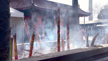 上海奉贤东海观音寺烧香拜佛4K 上海奉贤东海观音寺烧香拜佛4K