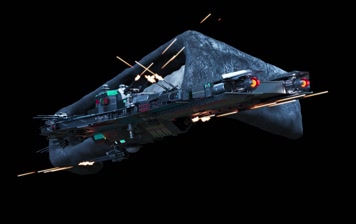 原创裸眼3D大屏南天门计划空天母舰玄女战机