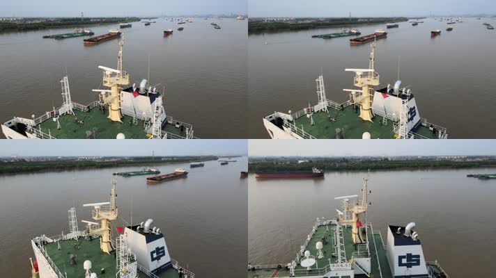 DJI_0917航拍 长江 船舶 锚地 