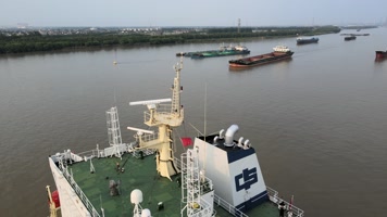 DJI_0917航拍 长江 船舶 锚地 