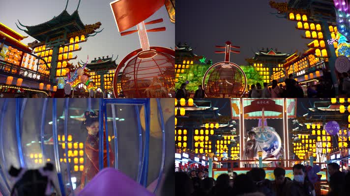 南宁之夜城市夜景夜色4K