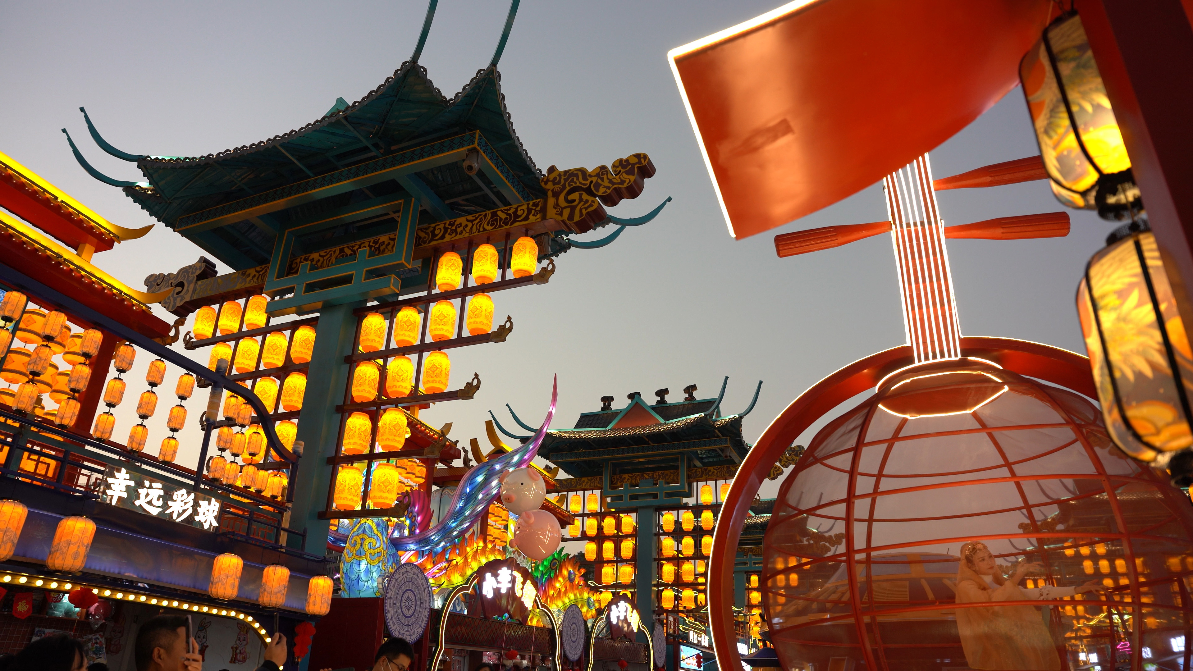 南宁之夜城市夜景夜色4K