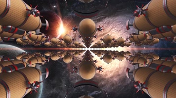 2组星际飞艇背景循环 2组星际飞艇背景循环