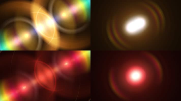 2组光线光斑转场背景4k