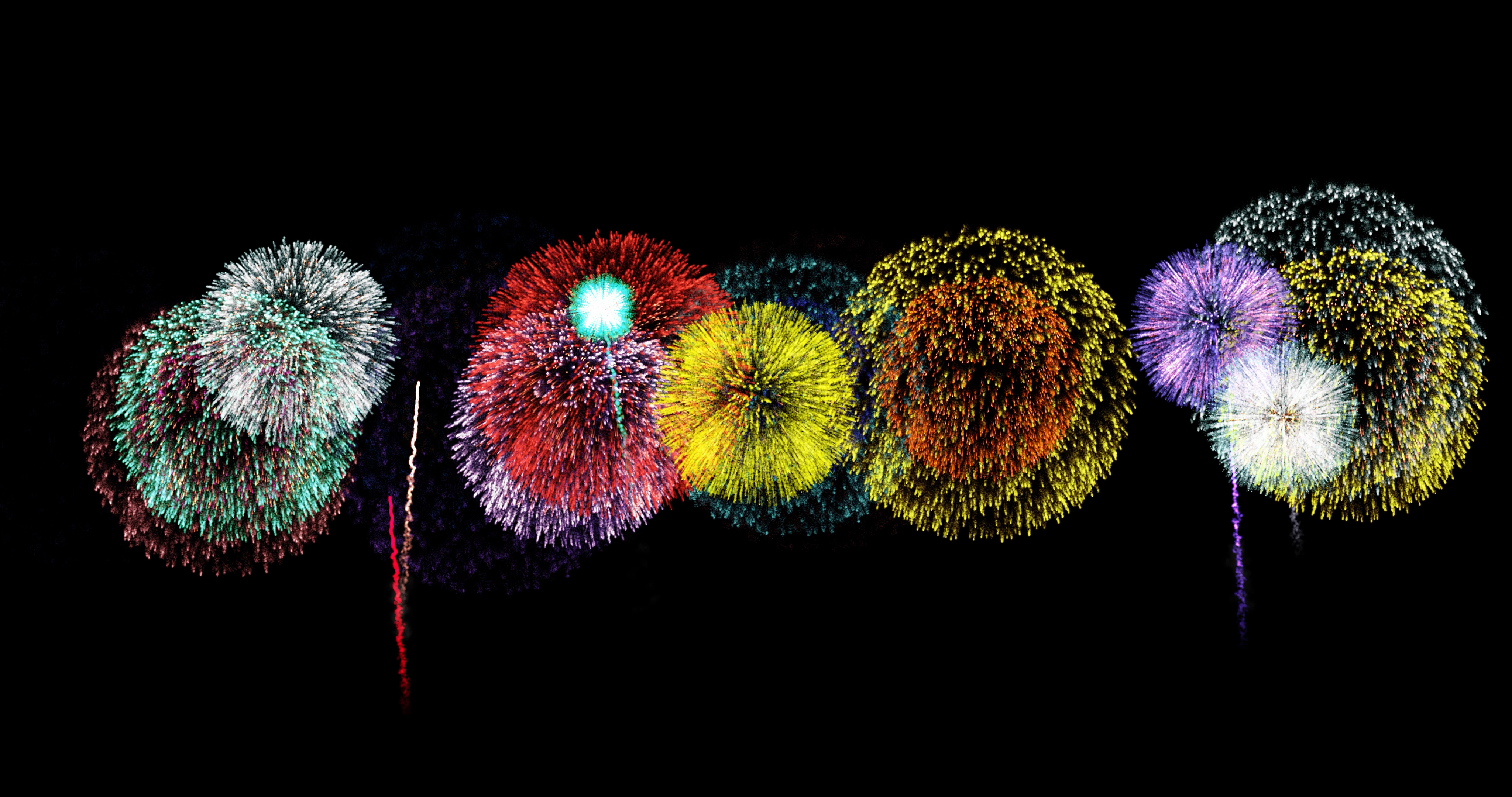 【原创】4k烟花礼花元素22组带通道