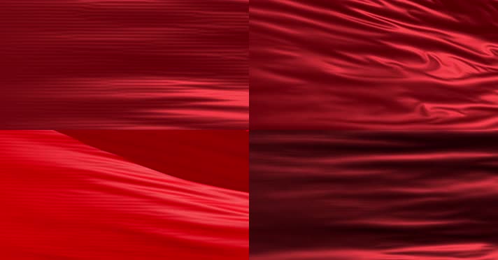 【原创】红旗红绸旗帜背景
