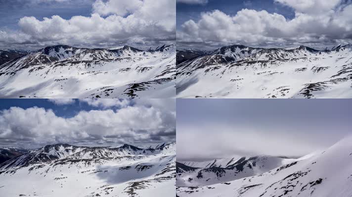 4K延时拍摄西藏雪山光影美景
