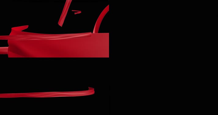 【原创】11款4K红绸动画-透明通道
