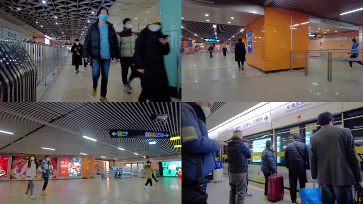 上海城市地铁乘客人流90