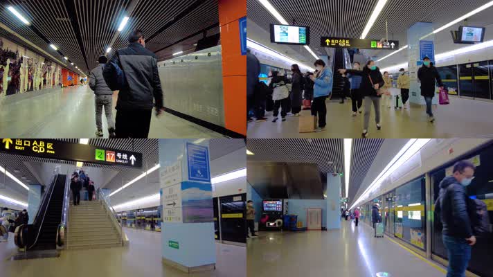 上海城市地铁乘客人流99